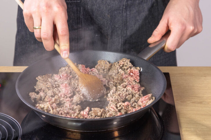 Hackfleisch anbraten