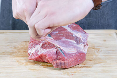 Rinderbraten parieren