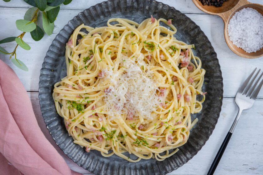 Spaghetti Carbonara ohne Ei