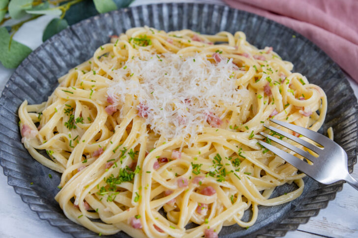 Spaghetti Carbonara ohne Ei