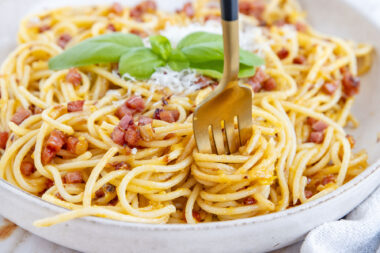 Spaghetti Carbonara ohne Sahne
