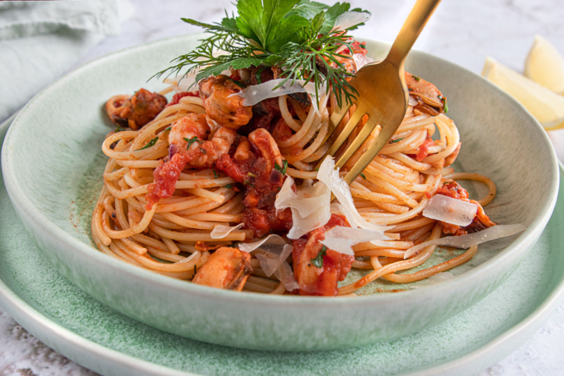 Spaghetti mit Meeresfrüchten
