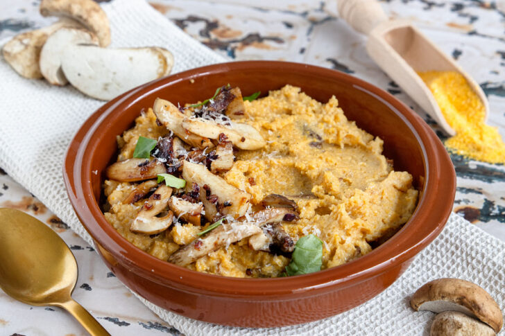Cremige Steinpilzpolenta