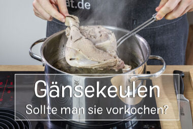 Gänsekeulen vorkochen - Titel