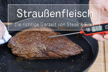 Garzeit von Straßensteak und Filet - Titel