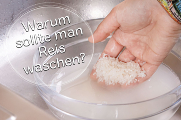 Reis waschen - Titel