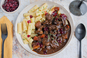 Wildschweinragout mir Pasta