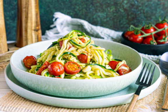 Zucchininudeln, gesunde Zucchini-Spaghetti