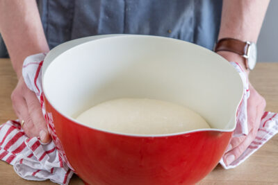 Pizzateig mit Biga gehen lassen