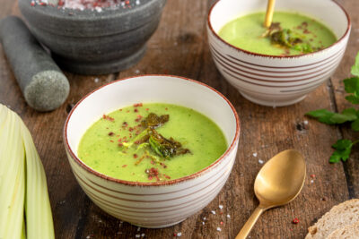vegane Staudenselleriesuppe