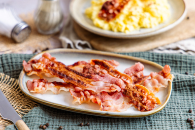 Bacon aus der Mikrowelle