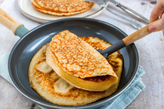 Dinkelmehl-Pfannkuchen