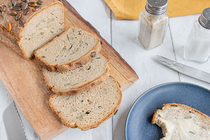Kürbiskernbrot mit Sauerteig