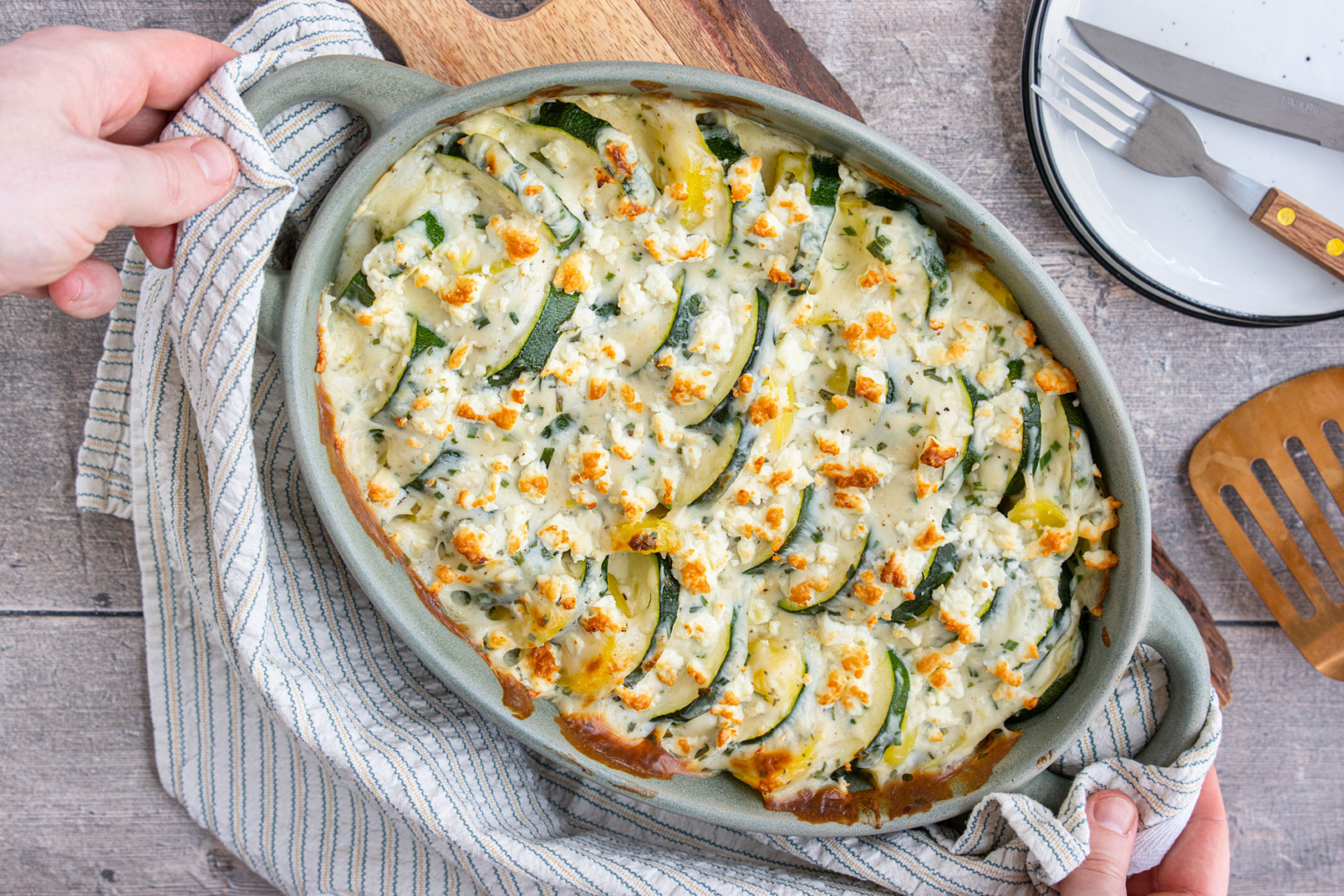 Vegetarischer Kartoffel-Zucchini-Auflauf Mit Feta | Rezept - Eat.de