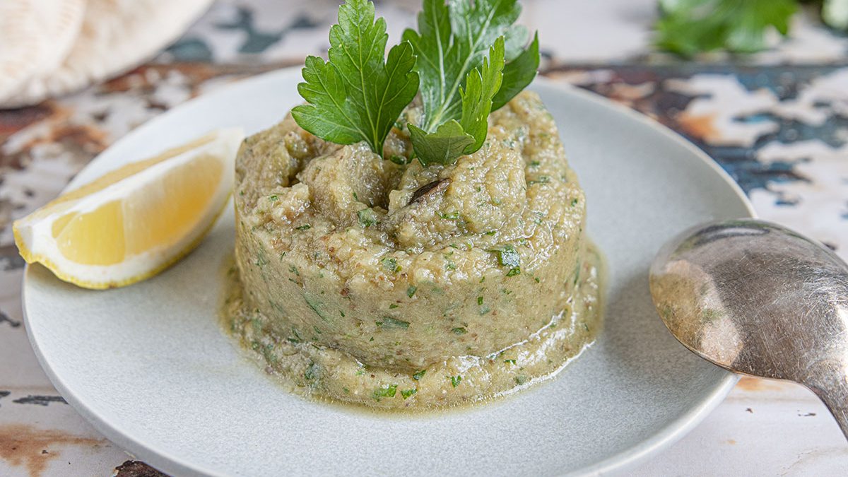 Griechischer Auberginensalat: Rezept für Melintzanosalata