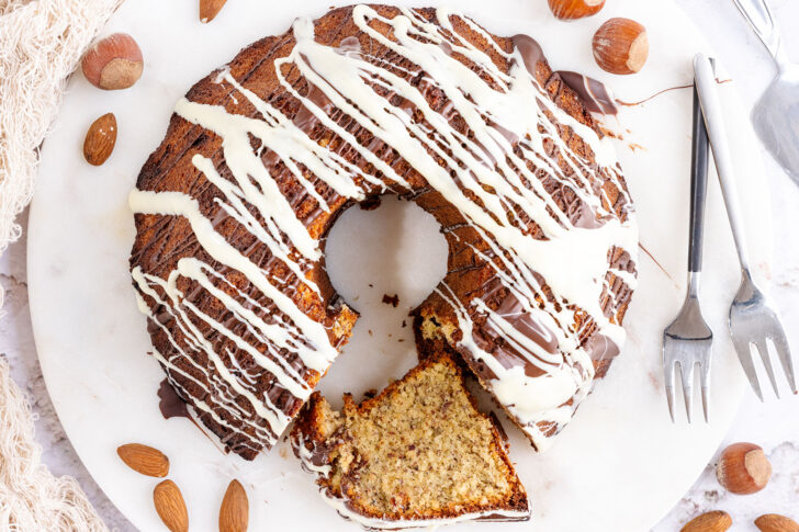 Saftiger Nusskuchen ohne Mehl