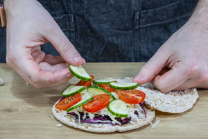 Dönerbrot befüllen
