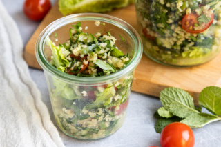 Tabouleh Salat mit Bulgur