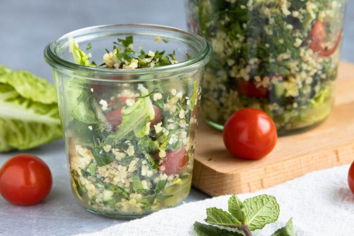 Tabouleh Salat mit Bulgur
