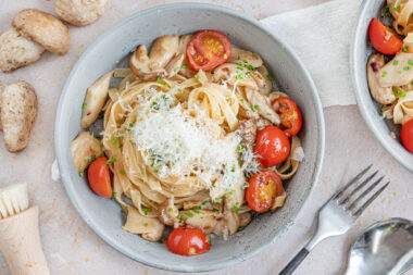 Tagliatelle mit frischen Steinpilzen