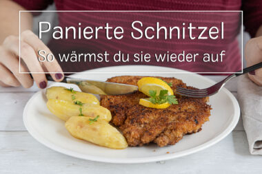 Panierte Schnitzel aufwärmen