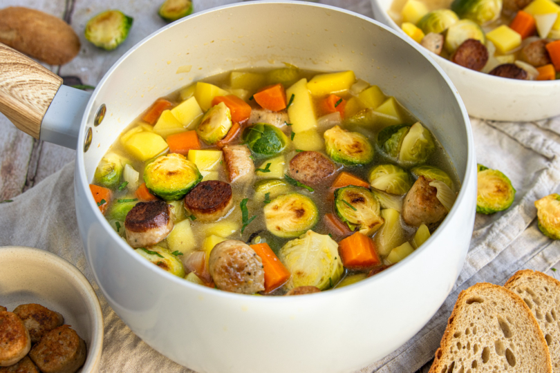 Veganer Rosenkohleintopf