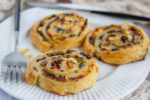 vegetarische Blätterteigschnecken