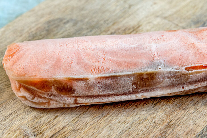 Gefrierbrand bei Fisch
