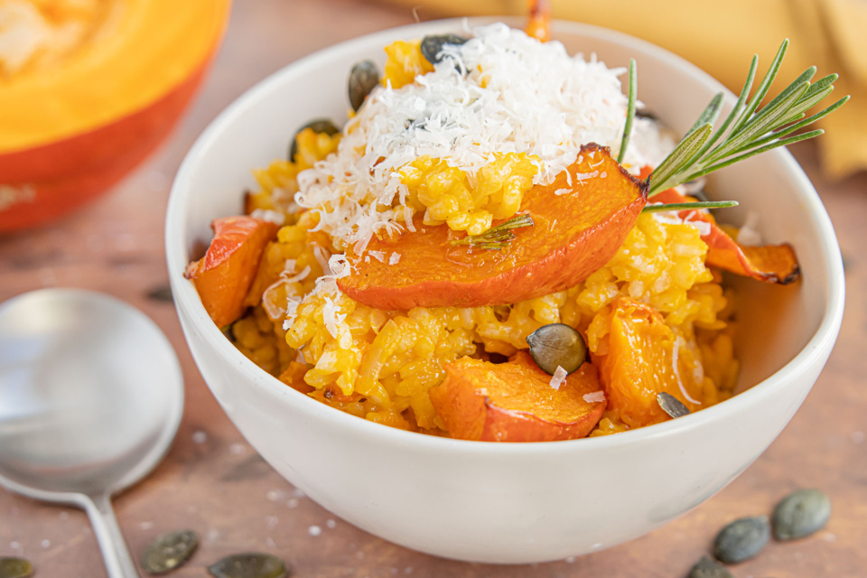 Cremiges Kürbisrisotto mit Hokkaido | Rezept - eat.de