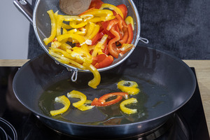 Paprika anbraten