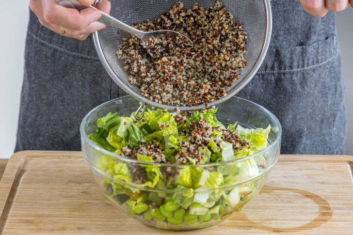 Quinoa dazugeben
