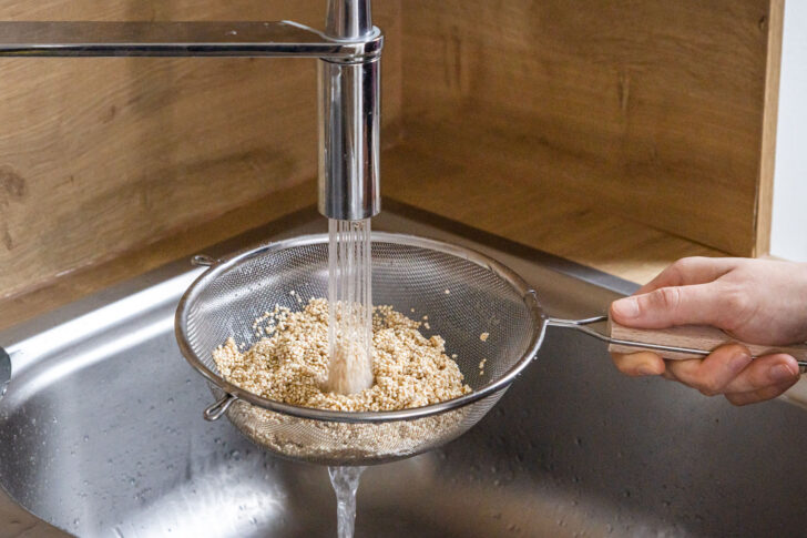 Quinoa waschen