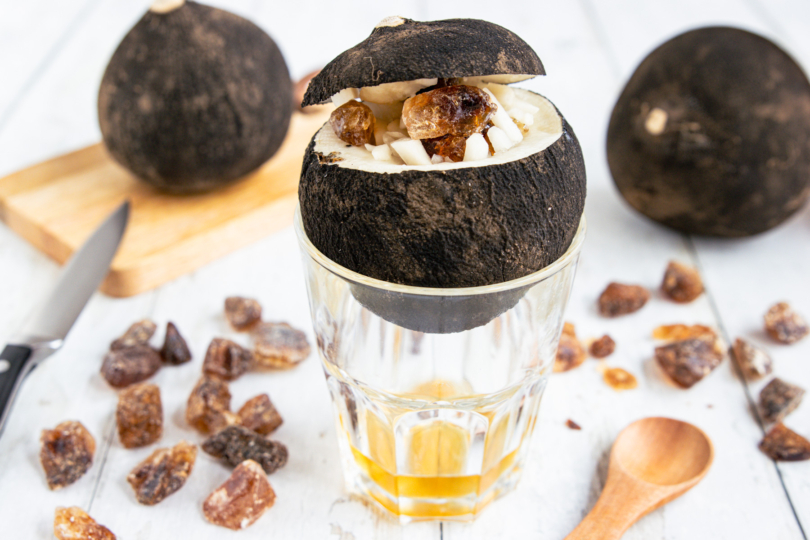 Hustensaft aus schwarzem Rettich selber machen