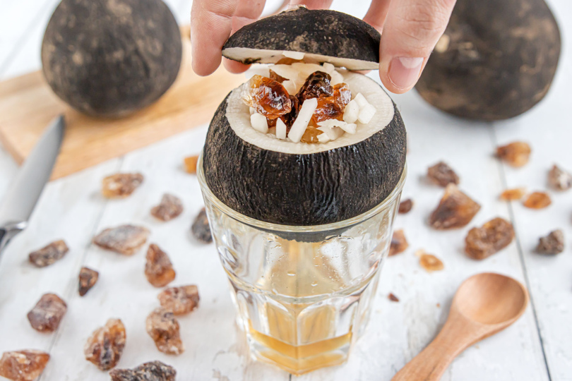 hustensaft aus schwarzem Rettich