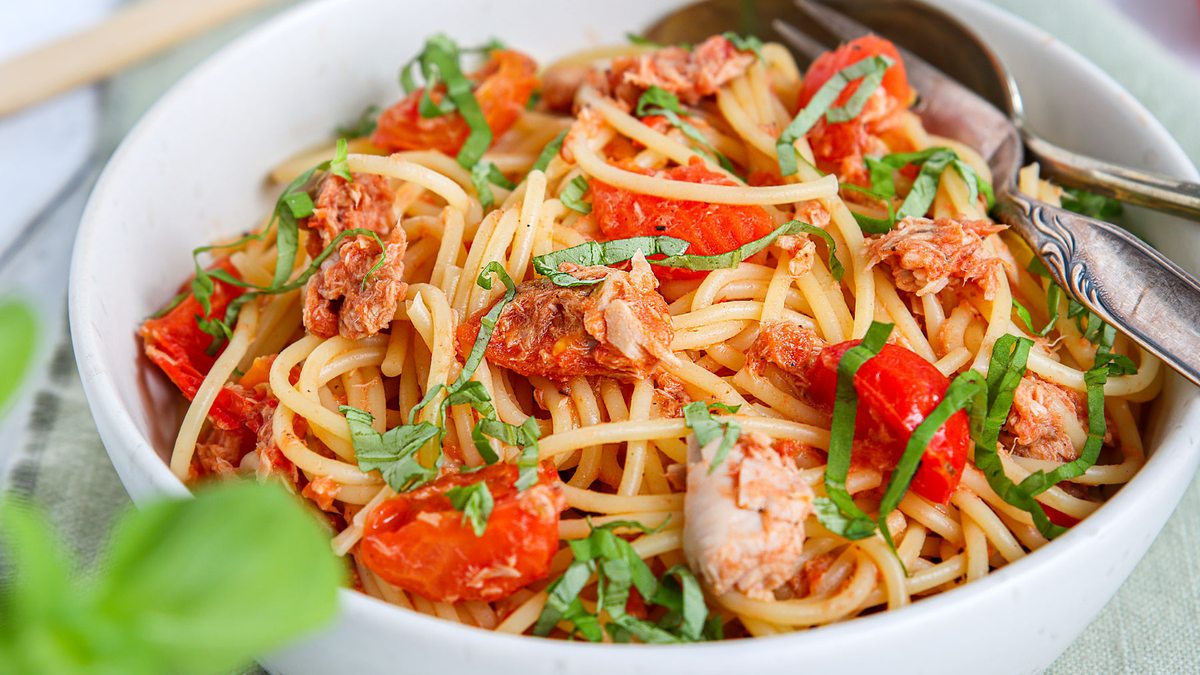 Schnelle Spaghetti mit Thunfisch aus der Dose