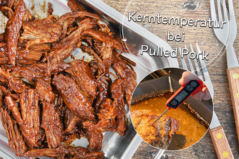 Kerntemperatur von Pulled Pork - Titel
