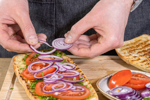 Baguette belegen