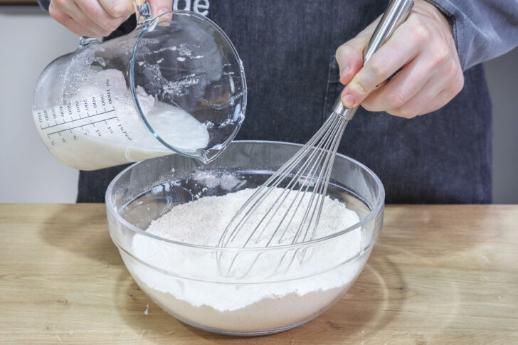 Kokosmilch dazugeben