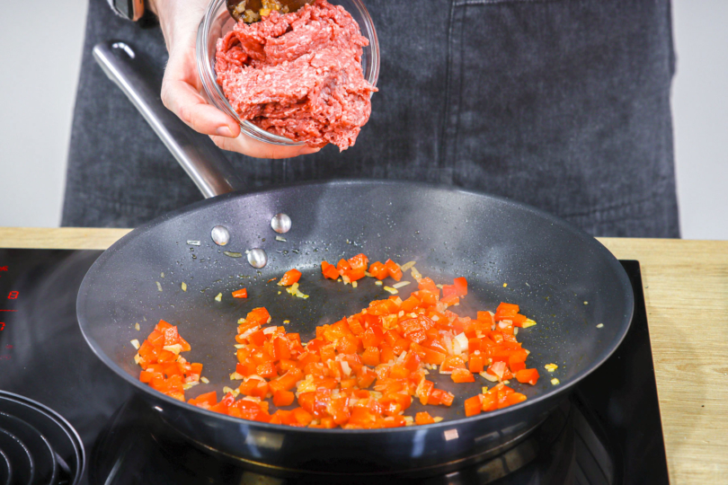 Hackfleisch anbraten