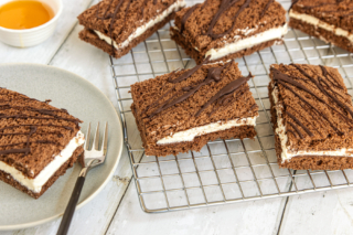einfacher Milchschnitenkuchen vom Blech