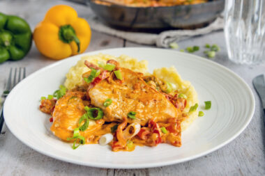 Rezept für Paprikaschnitzel mit Hühnchnebrust