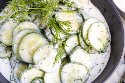 Gurkensalat mit Joghurt