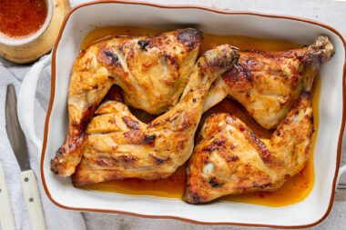 Hähnchenschenkel mit Honig Marinade