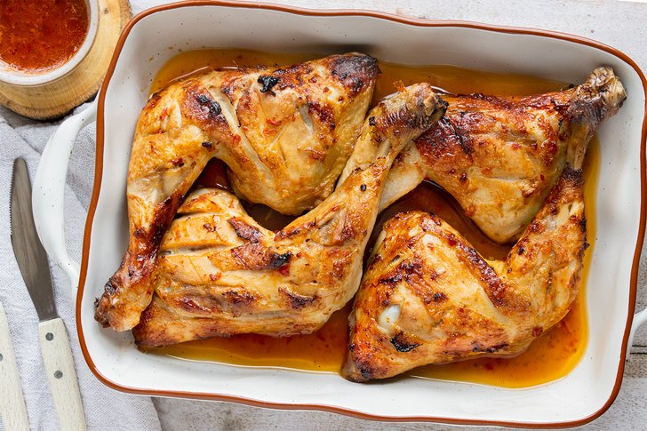 Hähnchenschenkel mit Honig Marinade