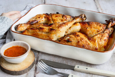 Hähnchenschenkel mit Honig Marinade