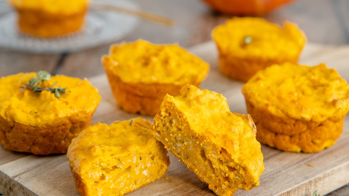 Herzhafte Kürbismuffins | Rezept
