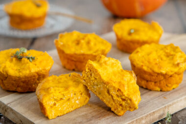 Rezept für herzhafte Kürbismuffins