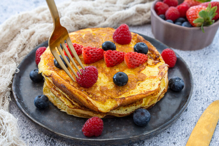 Schnelle Low Carb-Pfannkuchen ohne Mehl