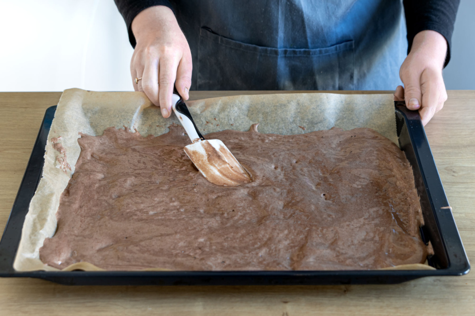 Einfacher Milchschnittenkuchen vom Blech