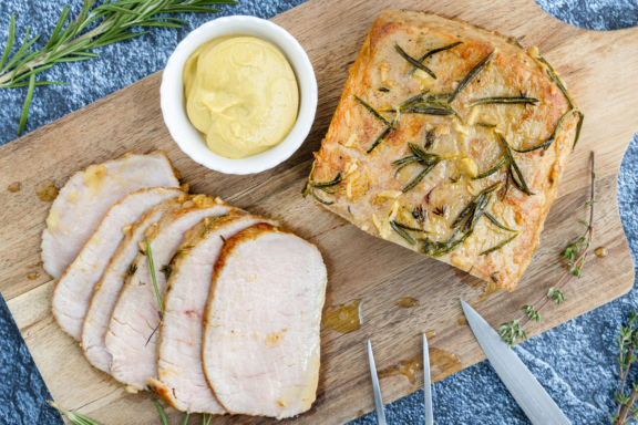 Nierstück braten: Schweinsbraten aus dem Ofen